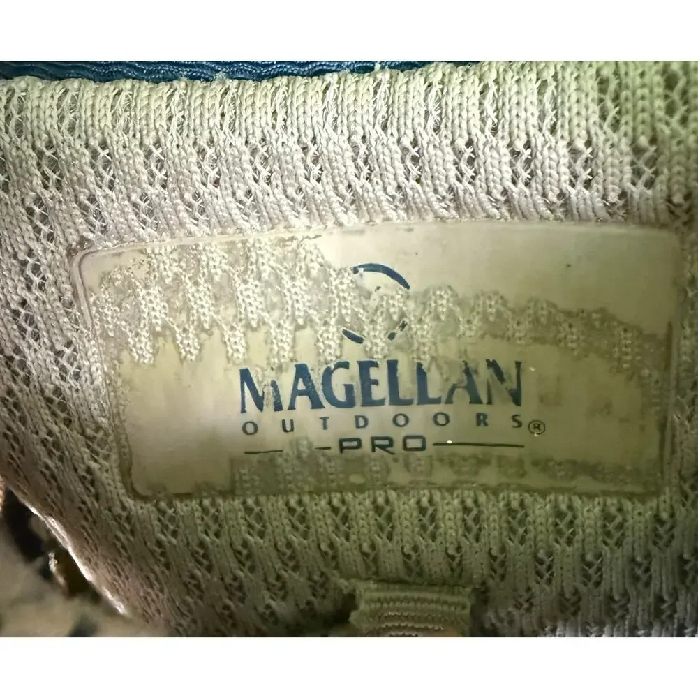 Magellan Outdoors Pro Water Shoes Mens 12D Tan Fishing Hiking Quick Lace Mesh